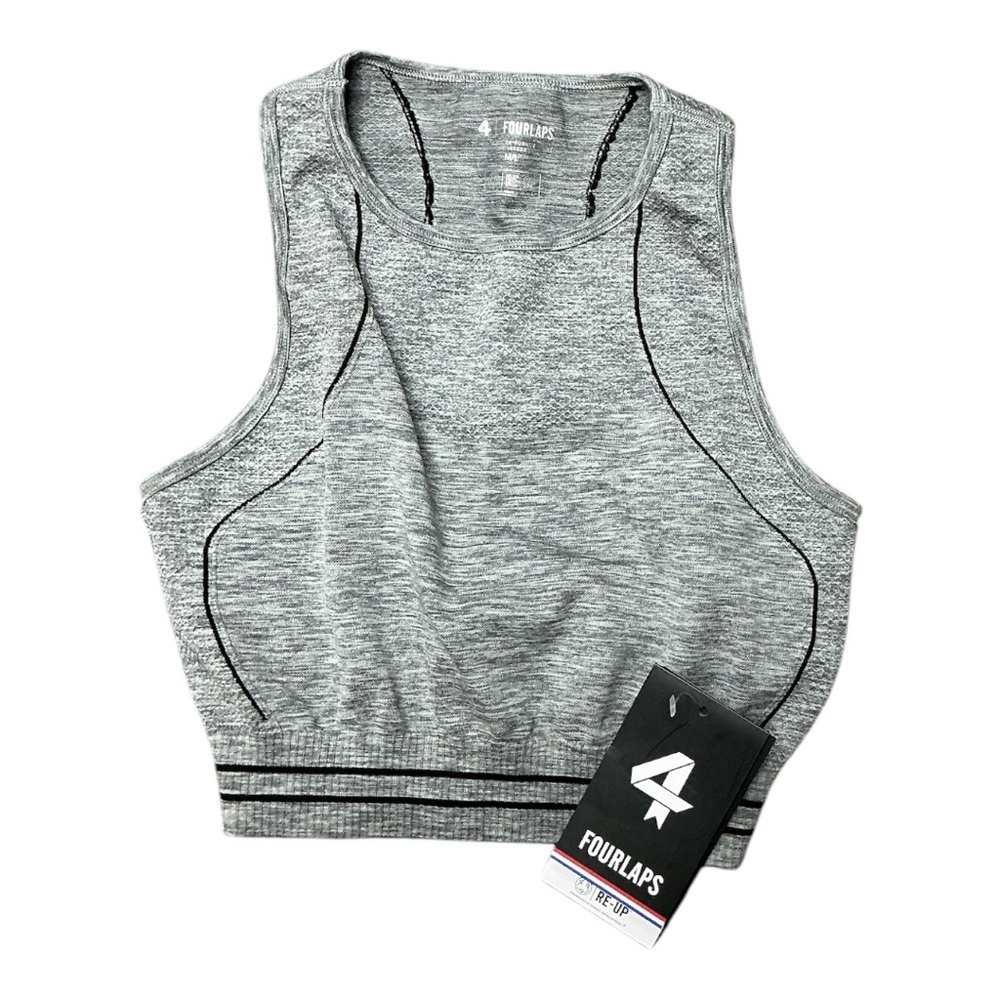 Four Laps - NWT - Gray Women's Sports Bra/Top Size M/L